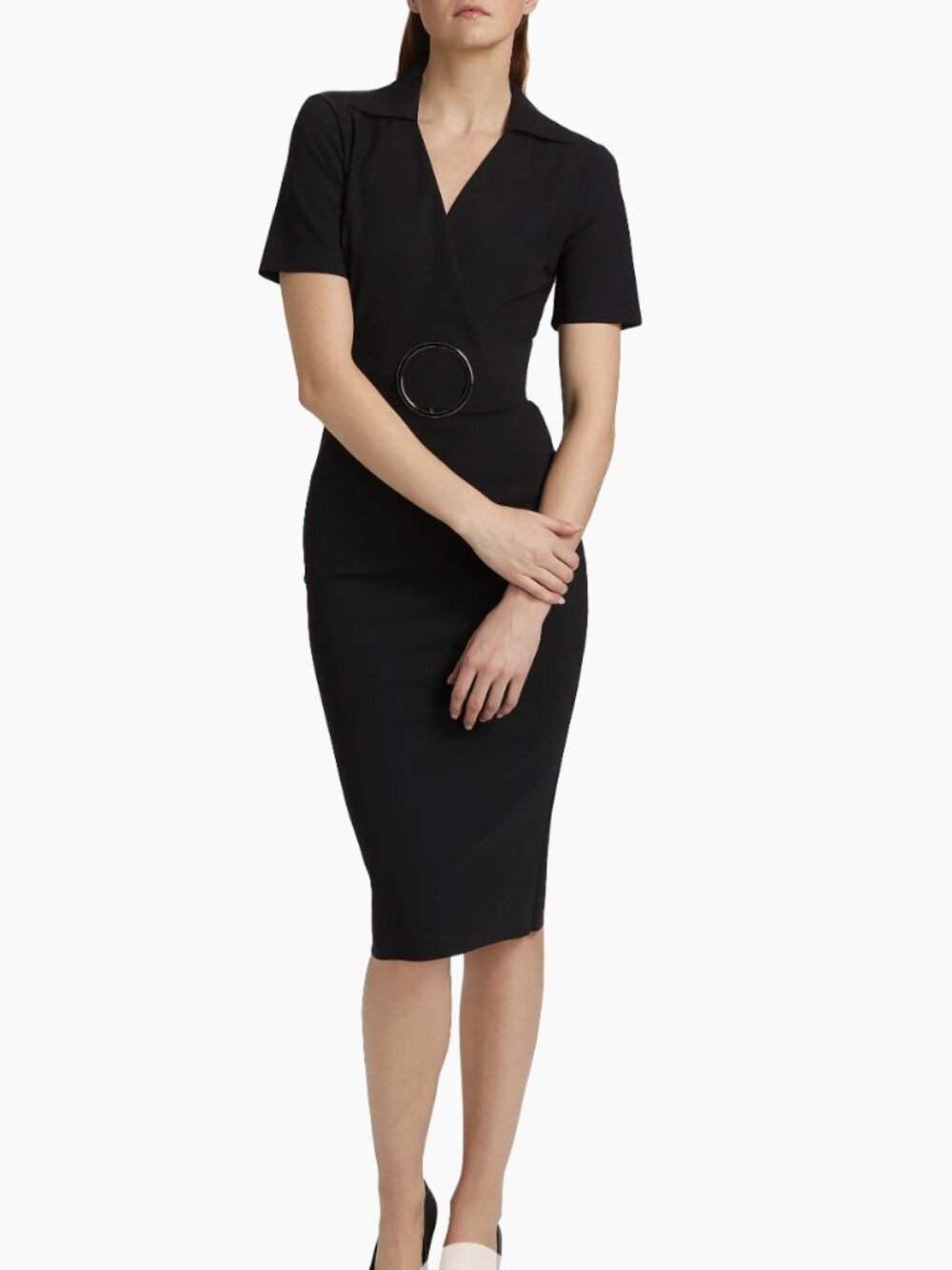 Chiara Boni La Petite Robe Shihi Belted Cocktail Dress Size 6 NWT